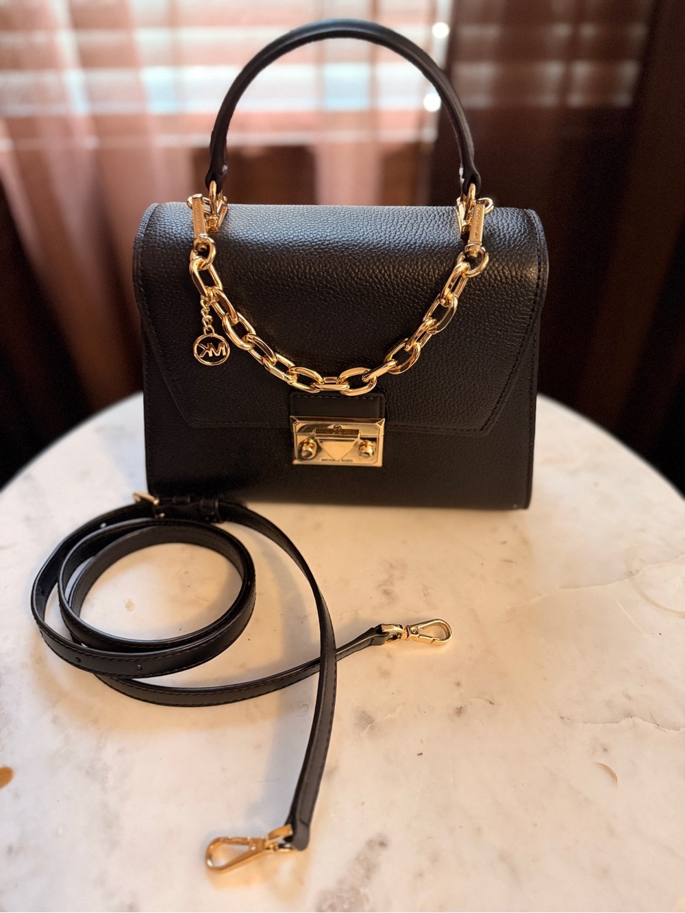 Michael Kors Serena Small Pebbled Leather Satchel